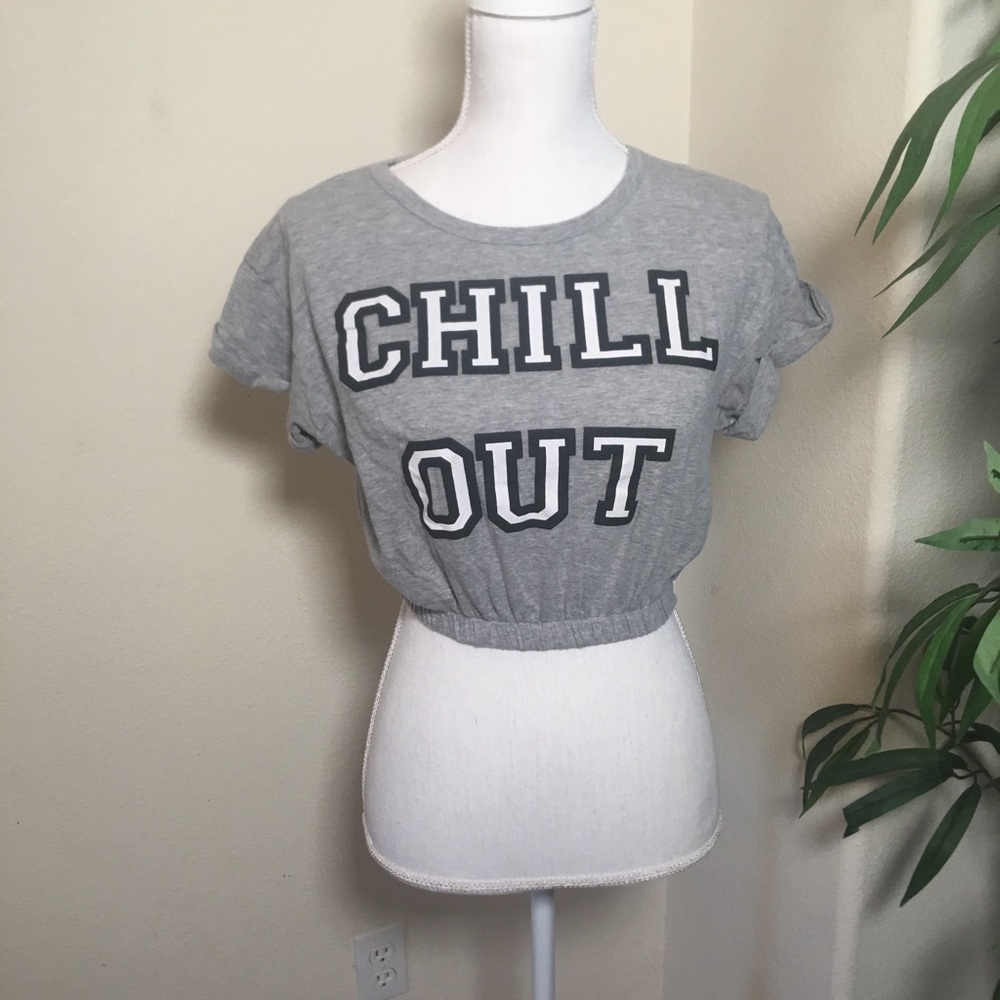 Chill Out T-shirt Crop Top